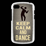 Coque Blackberry Q10 Keep Calm and Dance Gris