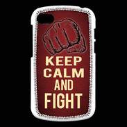 Coque Blackberry Q10 Keep Calm and Fight Rouge
