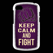 Coque Blackberry Q10 Keep Calm and Fight Violet