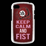 Coque Blackberry Q10 Keep Calm and Fist Rouge