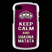 Coque Blackberry Q10 Keep Calm and Hakuna Matata rose