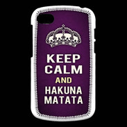 Coque Blackberry Q10 Keep Calm and Hakuna Matata Violet