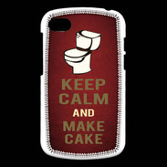 Coque Blackberry Q10 Keep Calm and Make cake Rouge