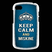 Coque Blackberry Q10 Keep Calm and Miskine Bleu