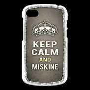Coque Blackberry Q10 Keep Calm and Miskine Gris