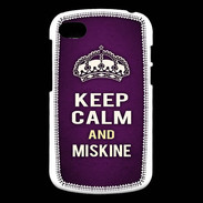 Coque Blackberry Q10 Keep Calm and Miskine Violet