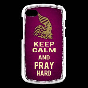 Coque Blackberry Q10 Keep Calm and Pray Muslim Rose