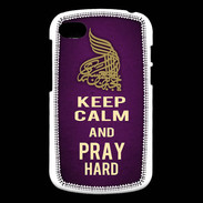 Coque Blackberry Q10 Keep Calm and Pray Muslim Violet