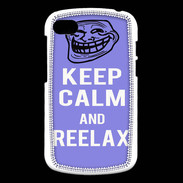 Coque Blackberry Q10 Keep Calm and Be Reelax Bleu