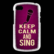 Coque Blackberry Q10 Keep Calm and Sing Rose