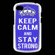 Coque Blackberry Q10 Keep Calm and Stay strong Bleu
