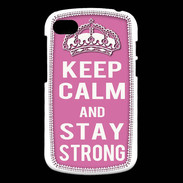 Coque Blackberry Q10 Keep Calm and Stay strong Rose