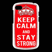 Coque Blackberry Q10 Keep Calm and Stay strong Rouge
