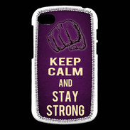 Coque Blackberry Q10 Keep Calm and Stay strong Violet