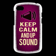 Coque Blackberry Q10 Keep Calm and Up Sound Rose