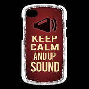 Coque Blackberry Q10 Keep Calm and Up Sound Rouge