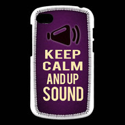 Coque Blackberry Q10 Keep Calm and Up Sound Violet