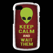Coque Blackberry Q10 Keep Calm and Wait Alien Rouge