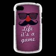 Coque Blackberry Q10 Life It's a game Rose ZG