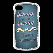 Coque Blackberry Q10 Swag or Not bleu ZG