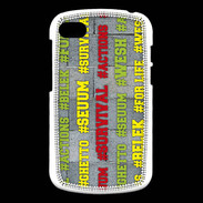 Coque Blackberry Q10 Wesh Vert Jaune