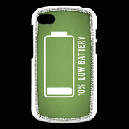 Coque Blackberry Q10 Low Battery vert ZG