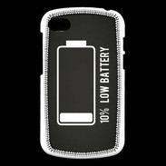 Coque Blackberry Q10 Low Battery noir ZG