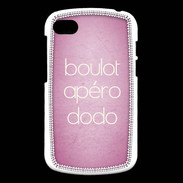 Coque Blackberry Q10 Boulot Apéro Dodo Rose ZG