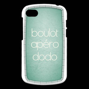 Coque Blackberry Q10 Boulot Apéro Dodo Vert ZG