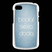 Coque Blackberry Q10 Boulot Sexo Dodo Bleu ZG