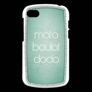 Coque Blackberry Q10 Moto Boulot Dodo Vert ZG