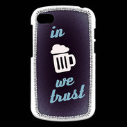 Coque Blackberry Q10 In Beer We trust bleu ZG