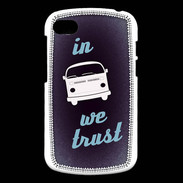 Coque Blackberry Q10 In Combi We trust Bleu ZG