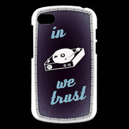 Coque Blackberry Q10 In DJ We trust Bleu ZG