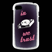 Coque Blackberry Q10 In DJ We trust Rouge ZG