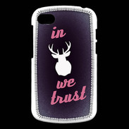 Coque Blackberry Q10 In Elan We trust Rouge ZG