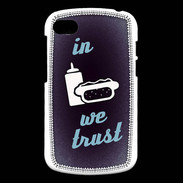 Coque Blackberry Q10 In Junk We trust Bleu ZG