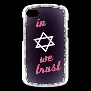 Coque Blackberry Q10 In Judaïsme We trust Rouge ZG 