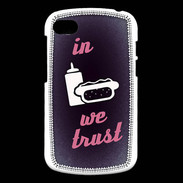 Coque Blackberry Q10 In Junk We trust Rouge ZG