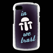 Coque Blackberry Q10 In Mushrooms We trust Bleu ZG