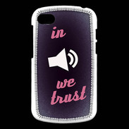 Coque Blackberry Q10 In Music We trust Rouge ZG