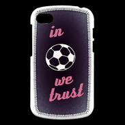 Coque Blackberry Q10 In Soccer We trust Rouge ZG