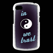 Coque Blackberry Q10 In Zen We trust Bleu ZG