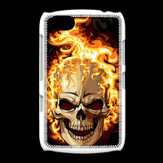 Coque BlackBerry 9720 Tête de mort en flamme 5