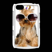 Coque BlackBerry 9720 Chien Yorkie avec lunette de soleil