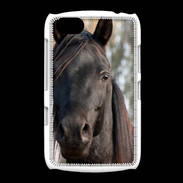 Coque BlackBerry 9720 Tête de cheval noir
