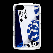 Coque BlackBerry 9720 Poker bleu et noir