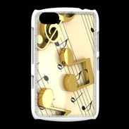 Coque BlackBerry 9720 Portée de notes en or