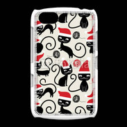 Coque BlackBerry 9720 Fond chat noir Noël