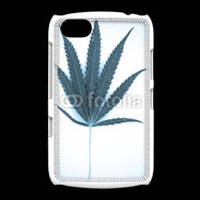 Coque BlackBerry 9720 Marijuana en bleu et blanc